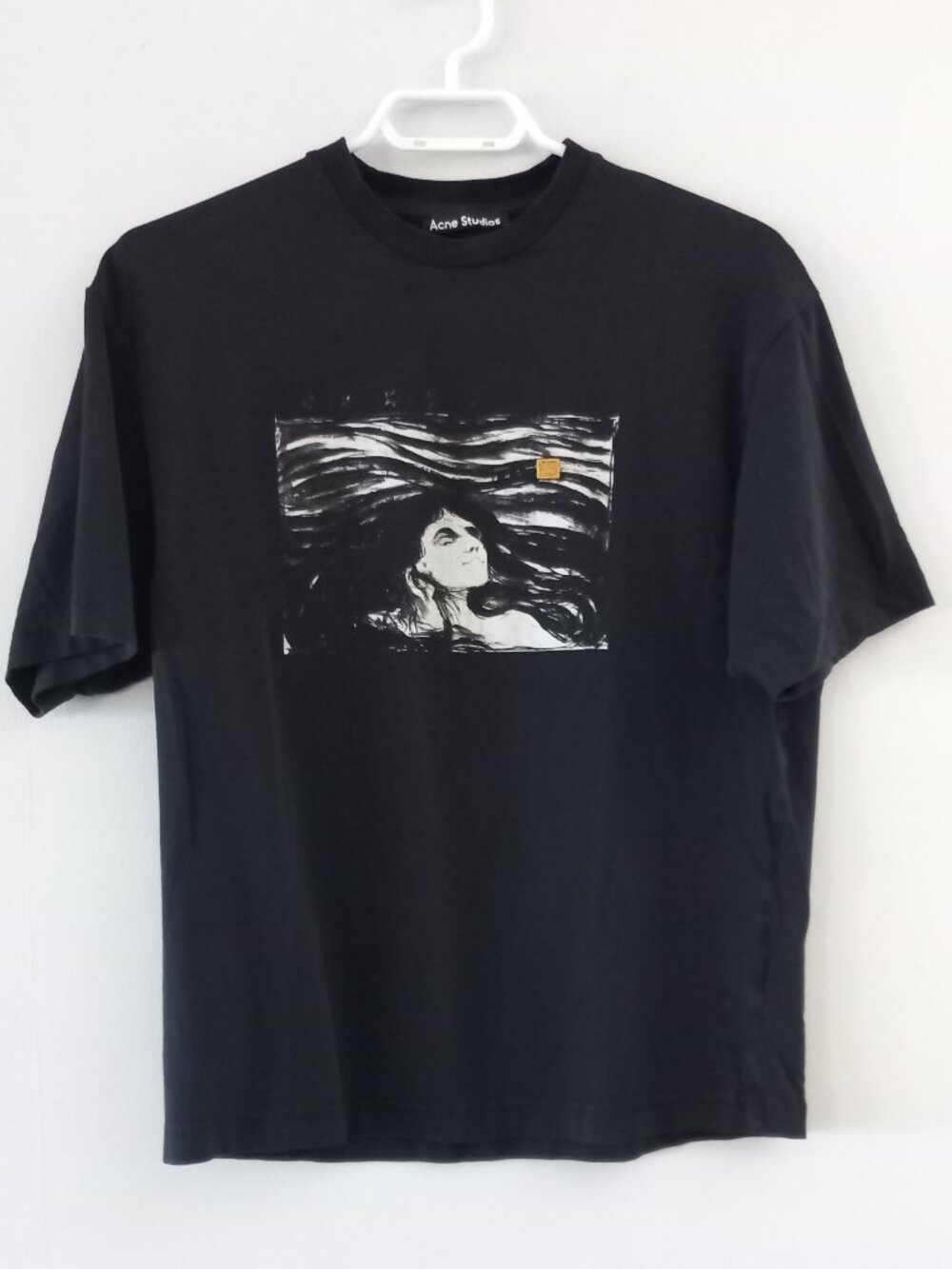 ACNE STUDIOS Lovers In the Waves Edvard Munch graphic t shirt